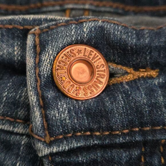 Women's Petite Levi's Perfectly Slimming Boot Cut 512 Jeans Size 14P Short - Picture 4 of 10